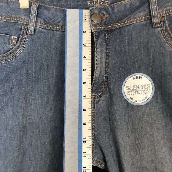 Riders Jeans Womens 16W Slender Stretch Boot Cut 38x31 Light Wash Denim by Lee - Picture 12 of 13